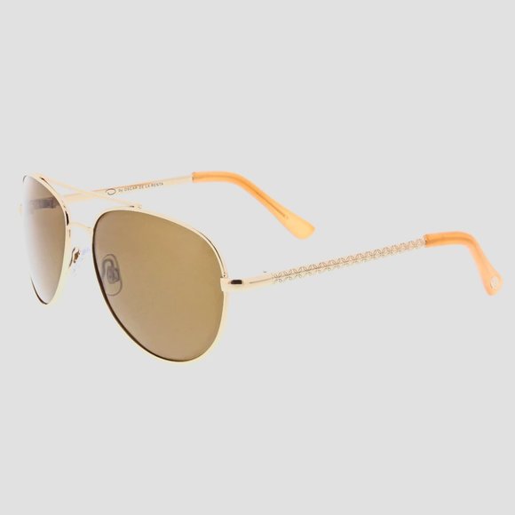 NWT Oscar de la Renta Aviator Sunglasses - Picture 1 of 9